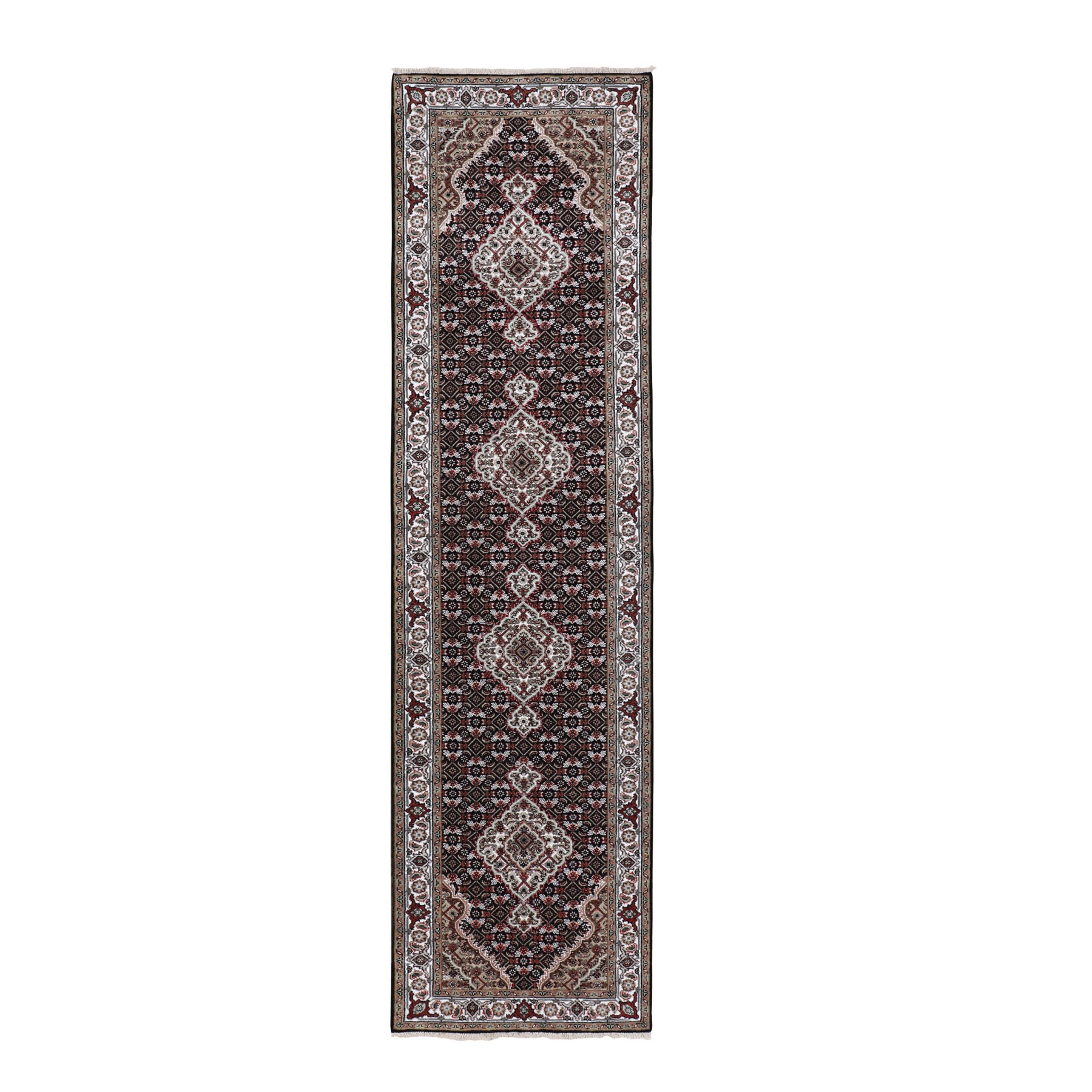 Traditional Silk Hand-Knotted Area Rug 2'8
